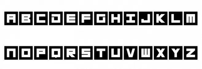 Megatech Schriftart Groß