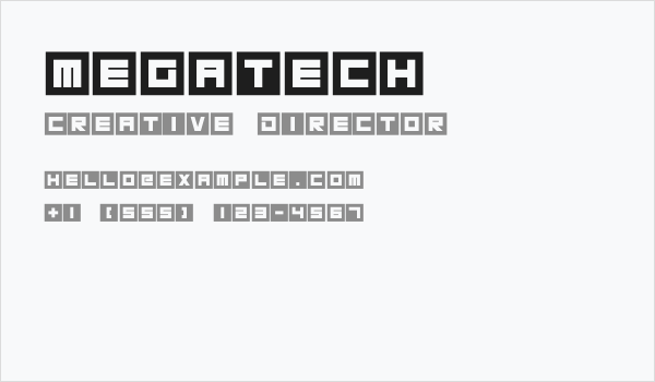 Megatech Business Card