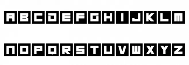 Megatech 字体 小写