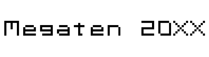 Megaten 20XX  नि: शुल्क फ़ॉन्ट्स डाउनलोड