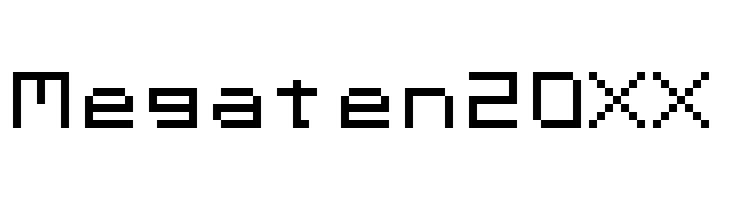 Megaten 20XX  नि: शुल्क फ़ॉन्ट्स डाउनलोड