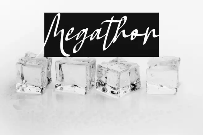 Megathon 字体 examples