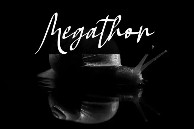 Megathon 字体 examples