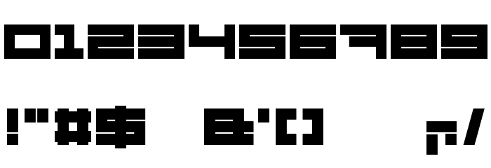 Megaton Extras Heavy Font OTHER CHARS