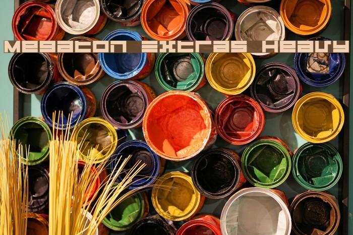 Megaton Extras Heavy Font examples