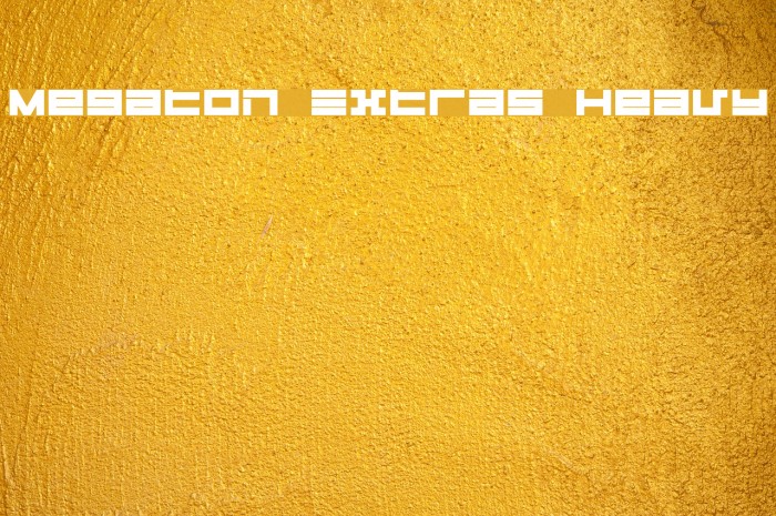Megaton Extras Heavy Font examples