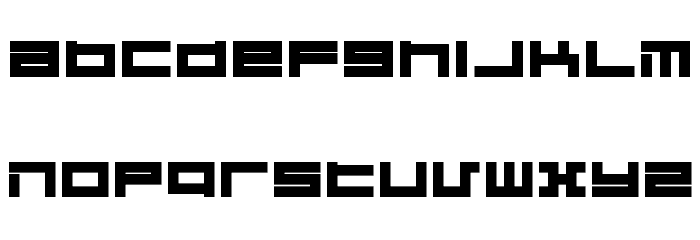 Megaton Extras Heavy Font LOWERCASE