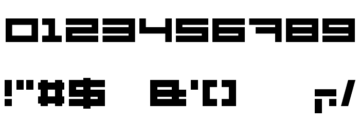 Megaton Extras Font OTHER CHARS