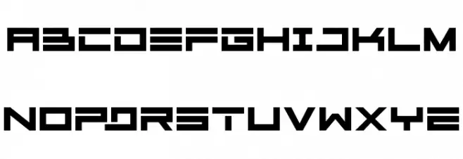 Megaton Extras Schriftart Groß