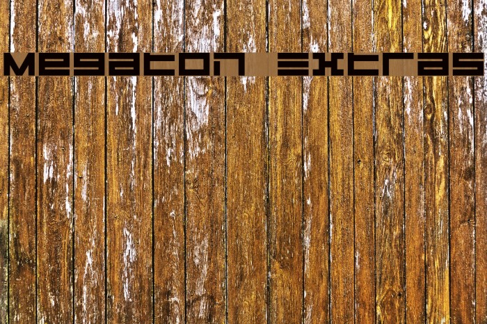 Megaton Extras Font examples