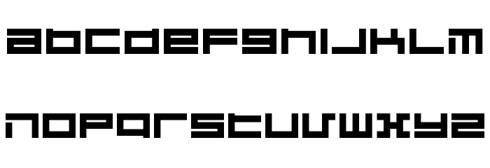 Megaton Extras Font LOWERCASE