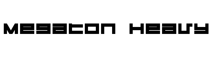 Megaton Heavy  Free Fonts Download