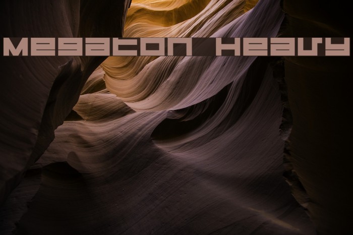 Megaton Heavy Font examples