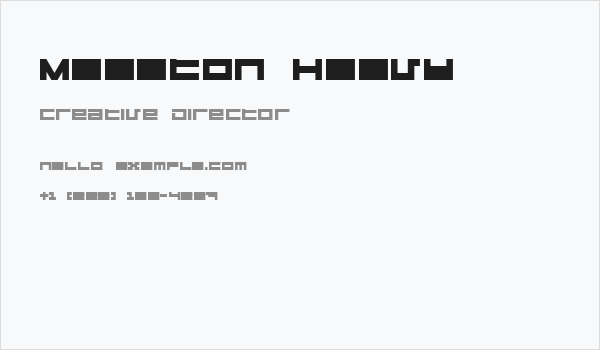Megaton Heavy Business Card