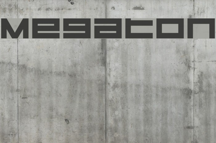 Megaton Font examples