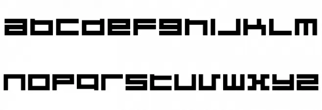 Megaton Font LOWERCASE