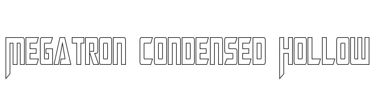 Megatron Condensed Hollow  font caratteri gratis