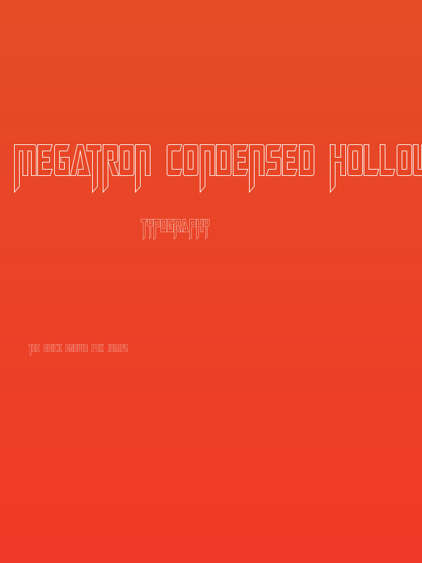 Megatron Condensed Hollow Poster