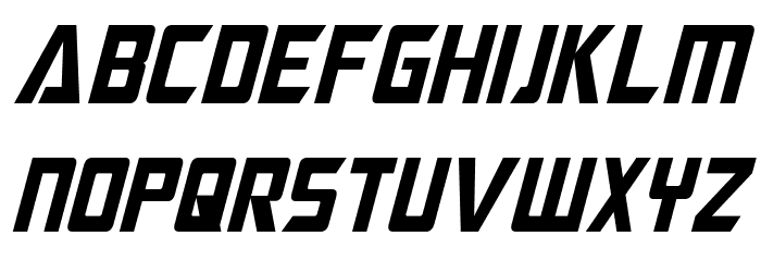 Megatron Condensed Italic Font LOWERCASE