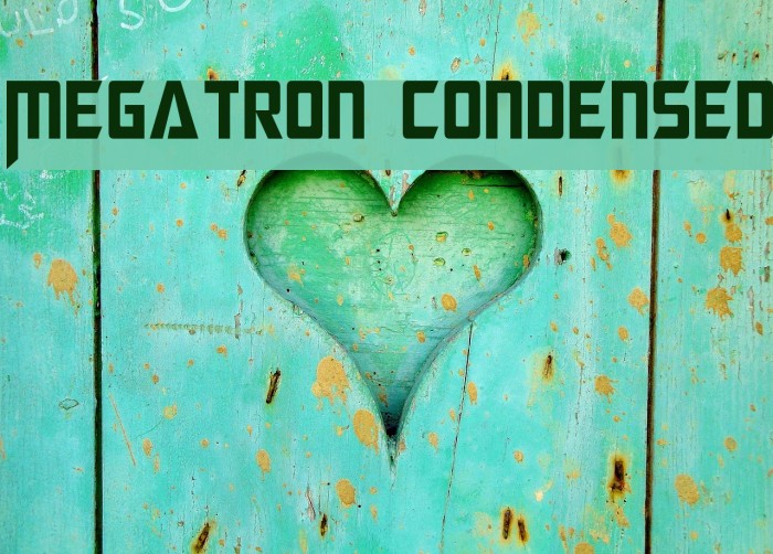 Megatron Condensed Font examples