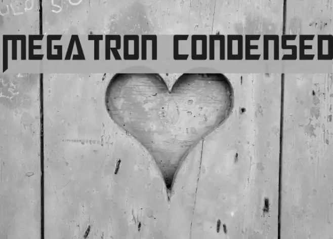 Megatron Condensed Font examples
