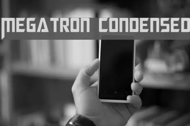Megatron Condensed Font examples