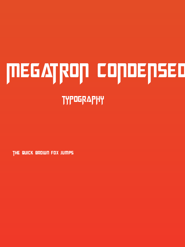 Megatron Condensed Poster