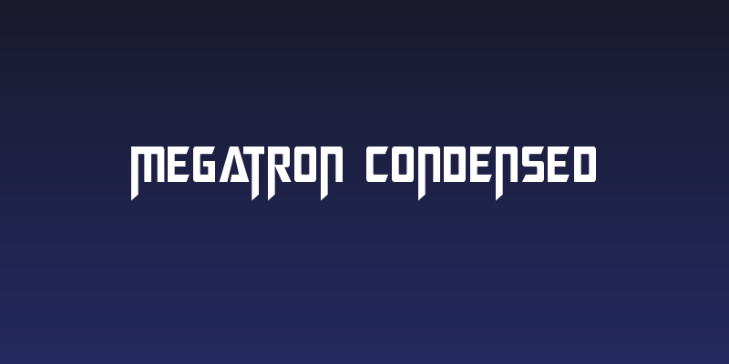 Megatron Condensed Social Header