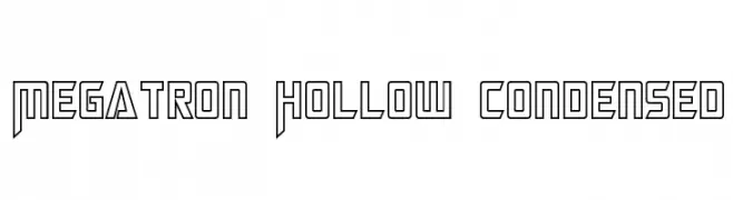 Megatron Hollow Condensed  Fuentes Gratis Descargar