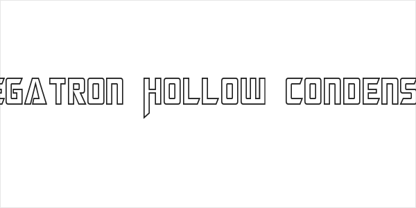Megatron Hollow Condensed Logo