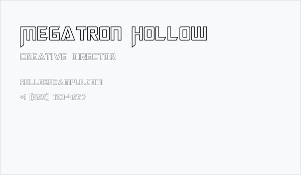 Megatron Hollow Business Card
