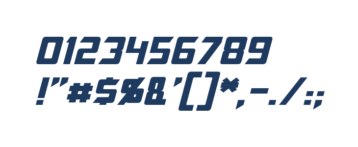 Megatron Italic Other Characters