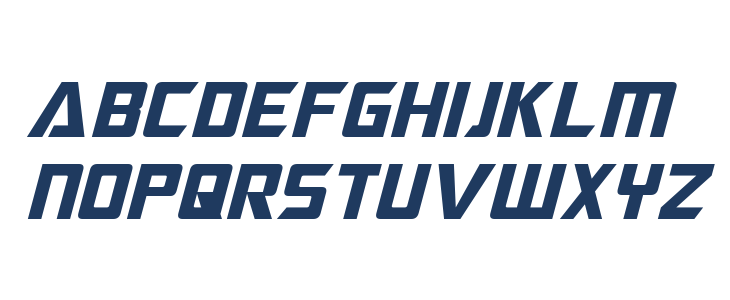 Megatron Italic Lowercase