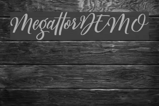 MegattorDEMO Font examples