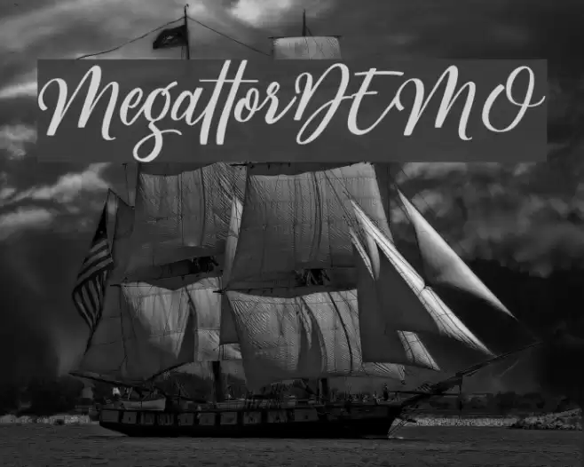 MegattorDEMO Font examples
