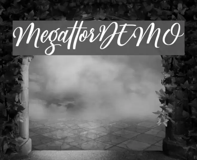 MegattorDEMO Font examples