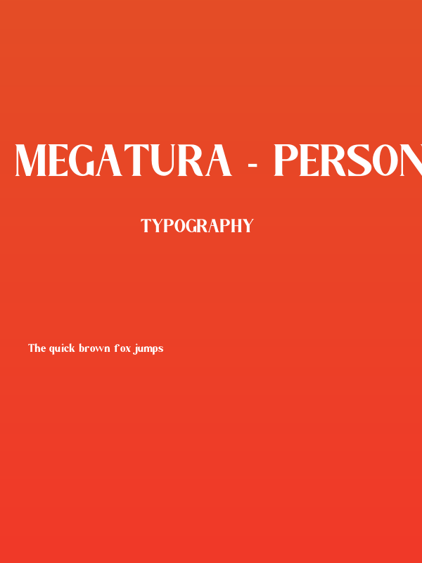 Megatura - Personal Use Poster