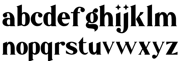 Megatura - Personal Use Font LOWERCASE