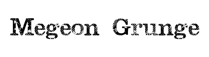 Megeon Grunge Font