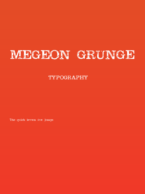 Megeon Grunge Poster