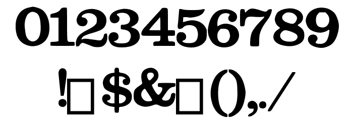 Megeon Font OTHER CHARS