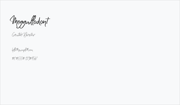 Meggallodont Business Card