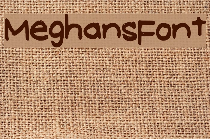 MeghansFont Font examples