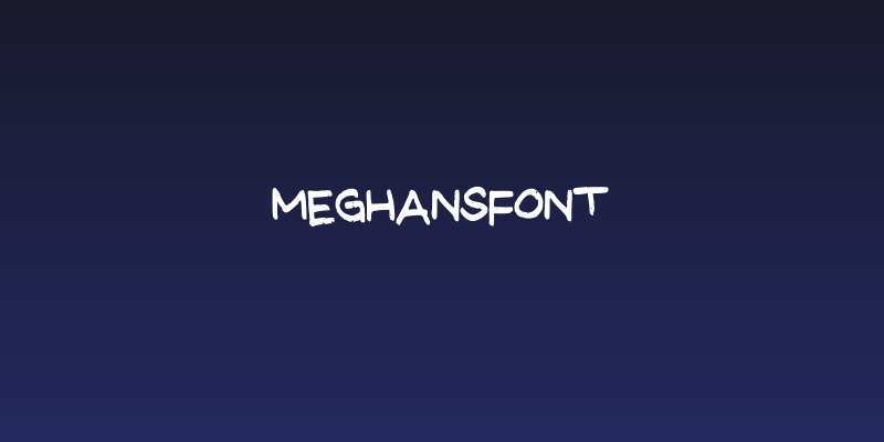 MeghansFont Social Header
