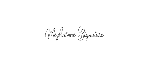 Meghatone Signature Logo