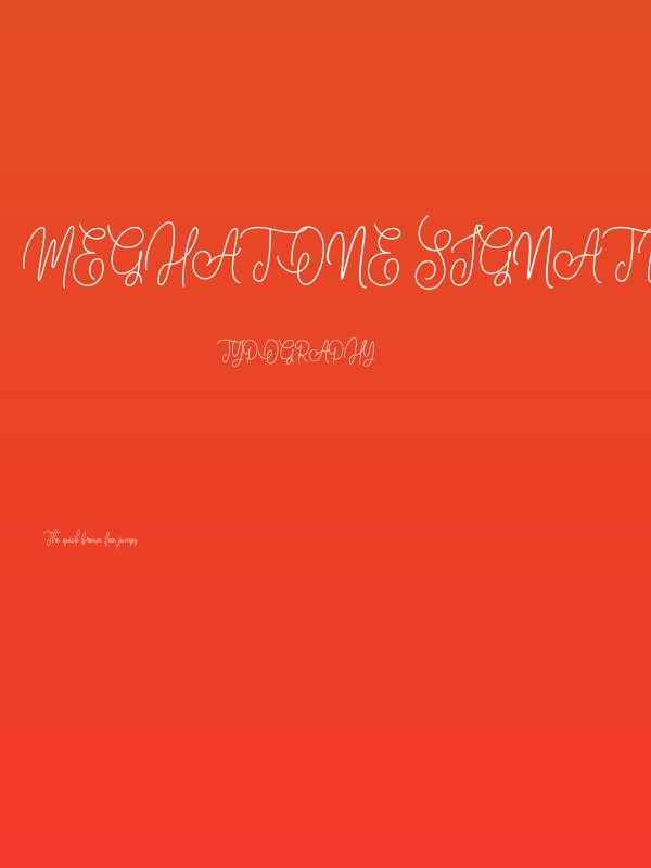 Meghatone Signature Poster