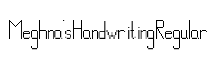 Meghna's Handwriting Regular  baixar fontes gratis