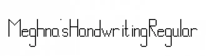 Meghna's Handwriting Regular  Free Fonts Download