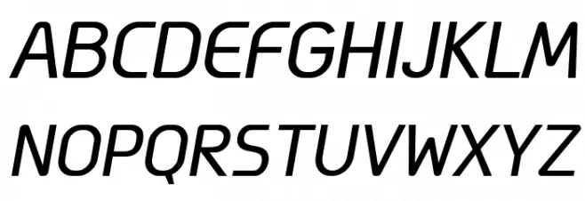 Megi Sans Italic Schriftart Groß