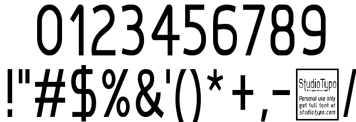 Megi Sans Narrow Font OTHER CHARS